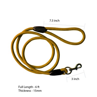 Super Dog Nylon Rope Large(6ft) brown